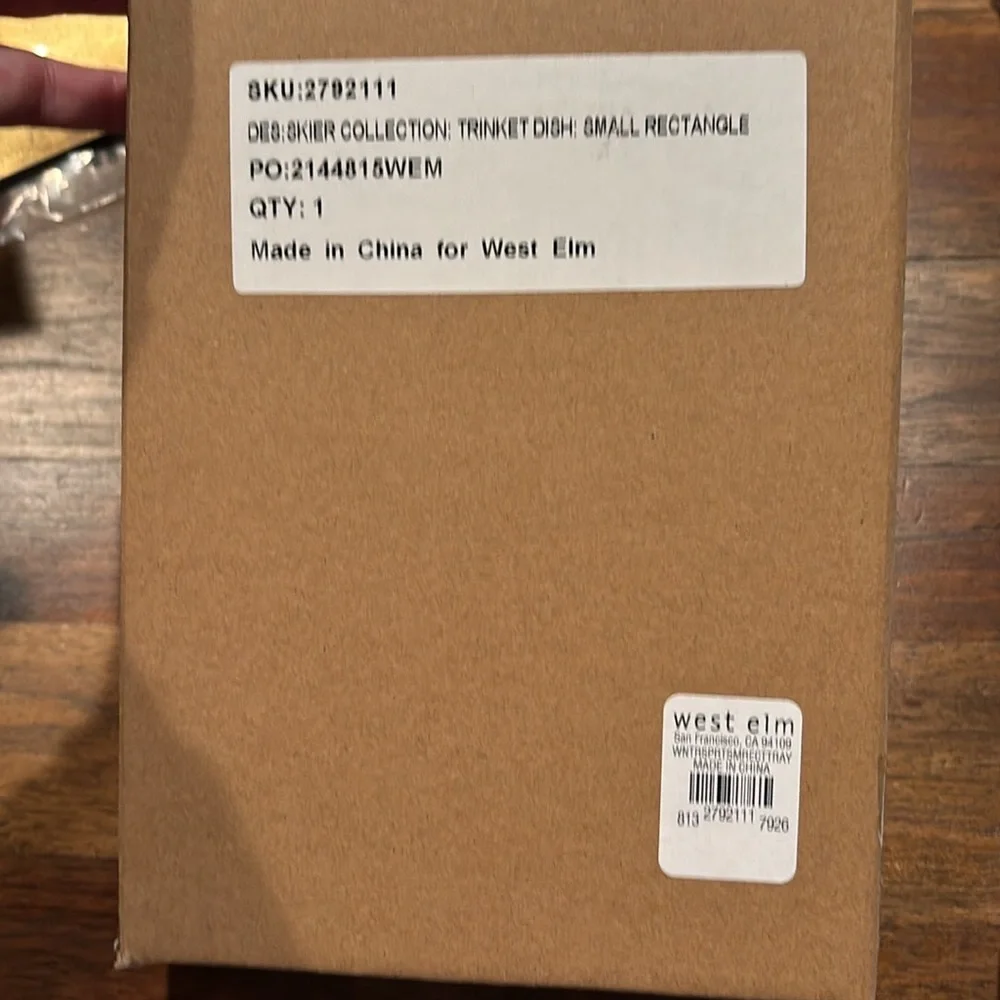West Elm Skier Collection Dish (new in box)